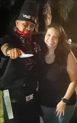 Jackie Rivera celebration